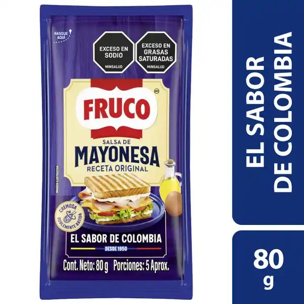 SALSA MAYONESA FRUCO SOBRE 80G