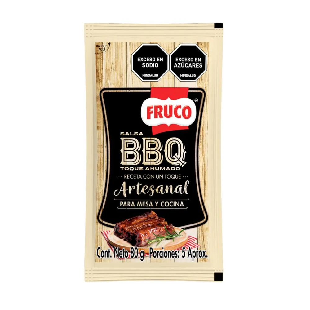 SALSA BBQ FRUCO SOBRE 80G
