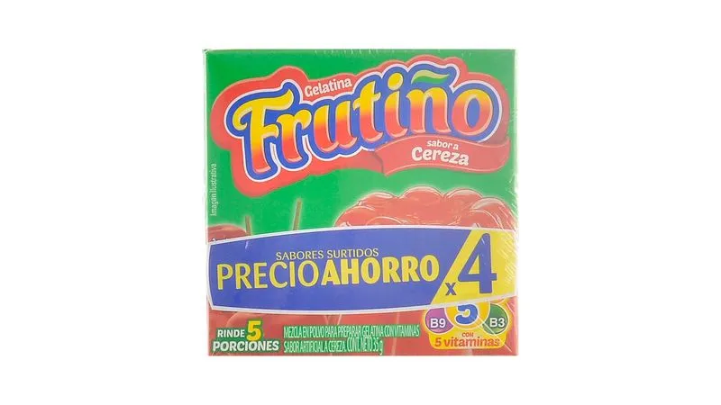 GELATINA FRUTIÑO X4 SURTIDA CER-FRU R- MAND-LIM