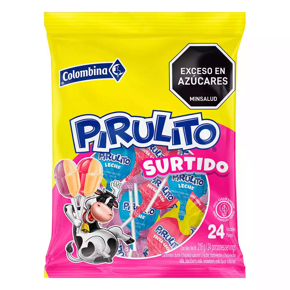 PIRULITO SURTIDO PAQUETE 24