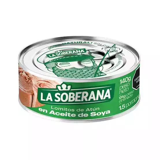 ATUN LA SOBERANA EN ACEITE DE SOYA
