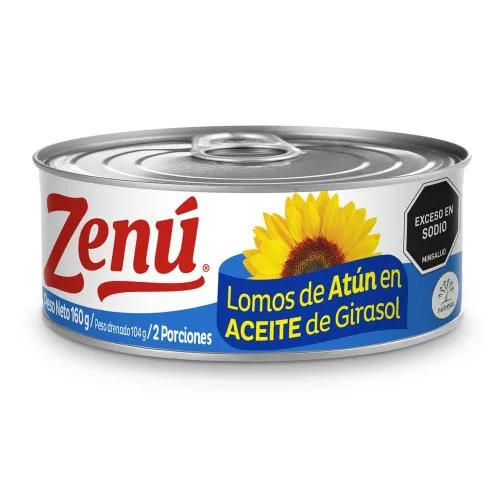 ATÚN LOMITO EN ACEITE  DE GIRASOL ZENU