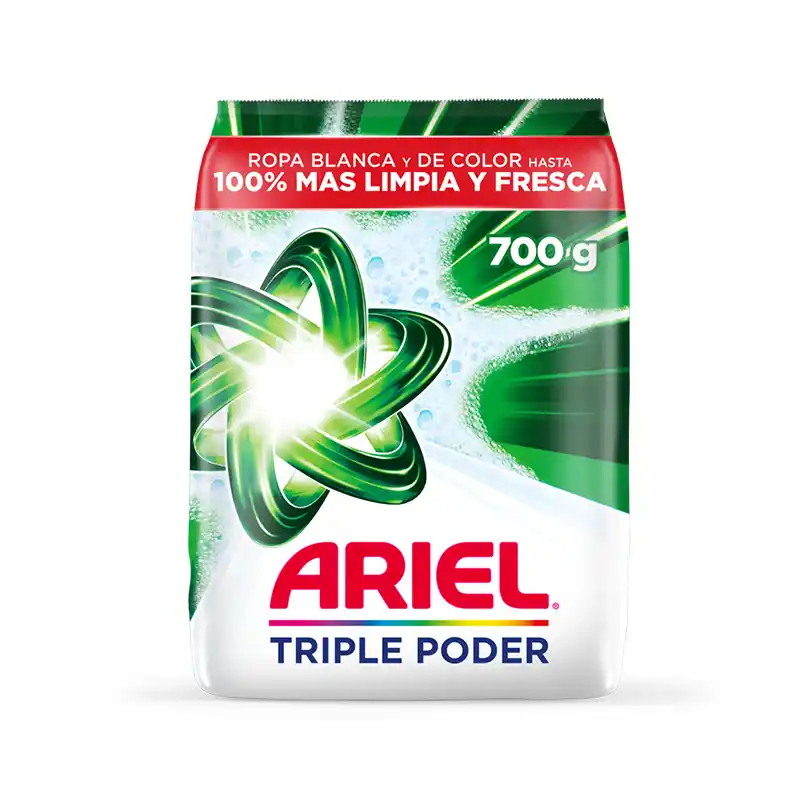 DETERGENTE POLVO ARIEL TRIPLE PODER 700G