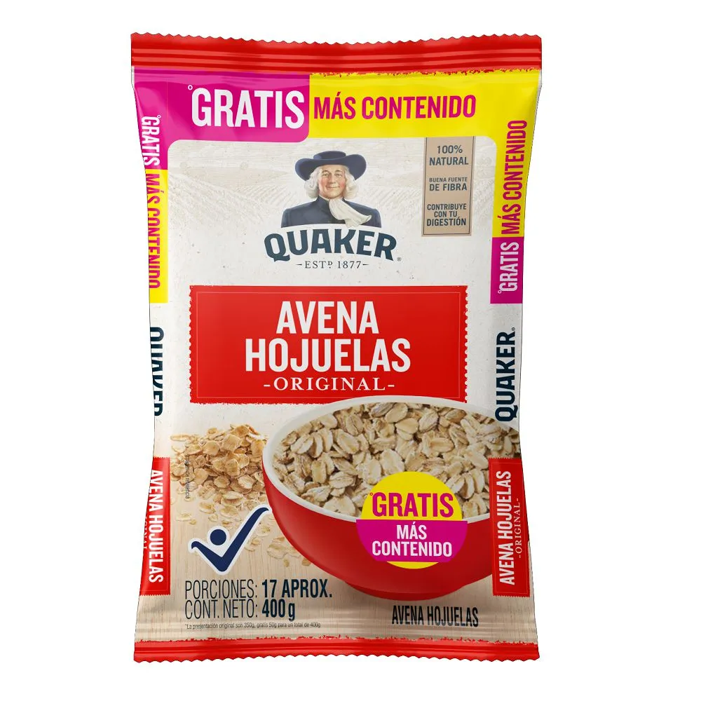 AVENA HOJUELAS QUAKER 400G