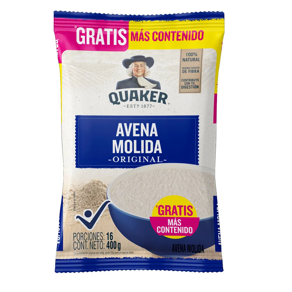 AVENA MOLIDA QUAKER 400G