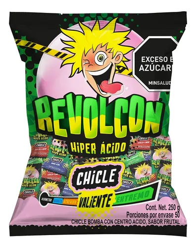 REVOLCON HIPER ACIDO CHICLE 250G X 50 UNIDADES