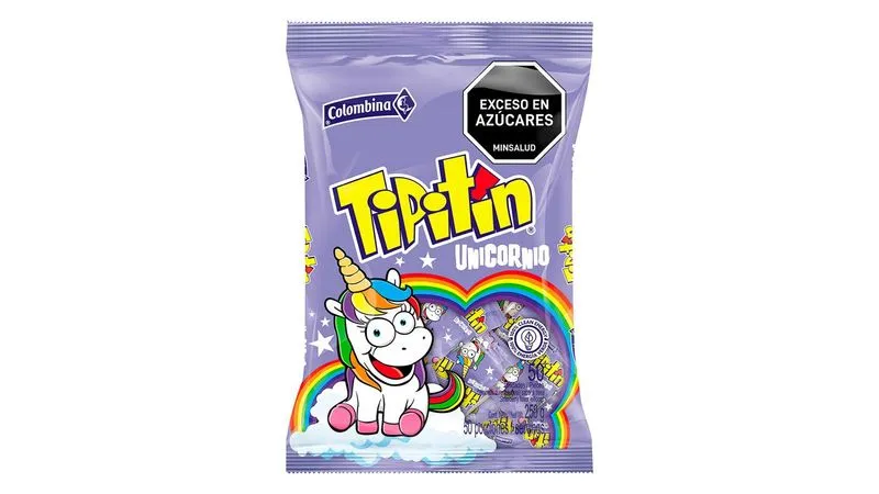 COLOMBINA TIPITIN UNICORNIO PAQUETE 50