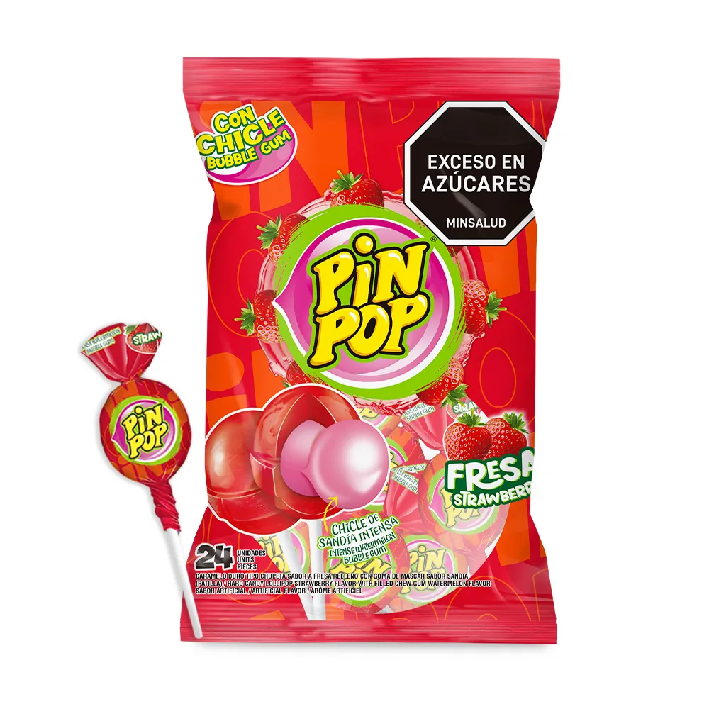 PIN POP FRESA X24