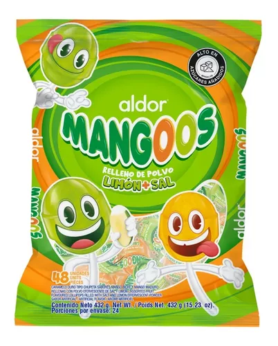 BONBON MANGOOS RELLENO LIMON SAL ALDOR PAQUETE 48