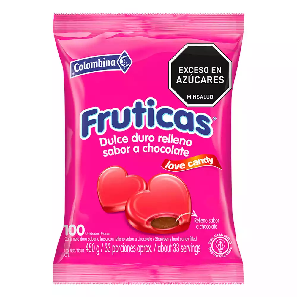 CARAMELOS DULCE DURO FRUTICAS PAQUETE 100