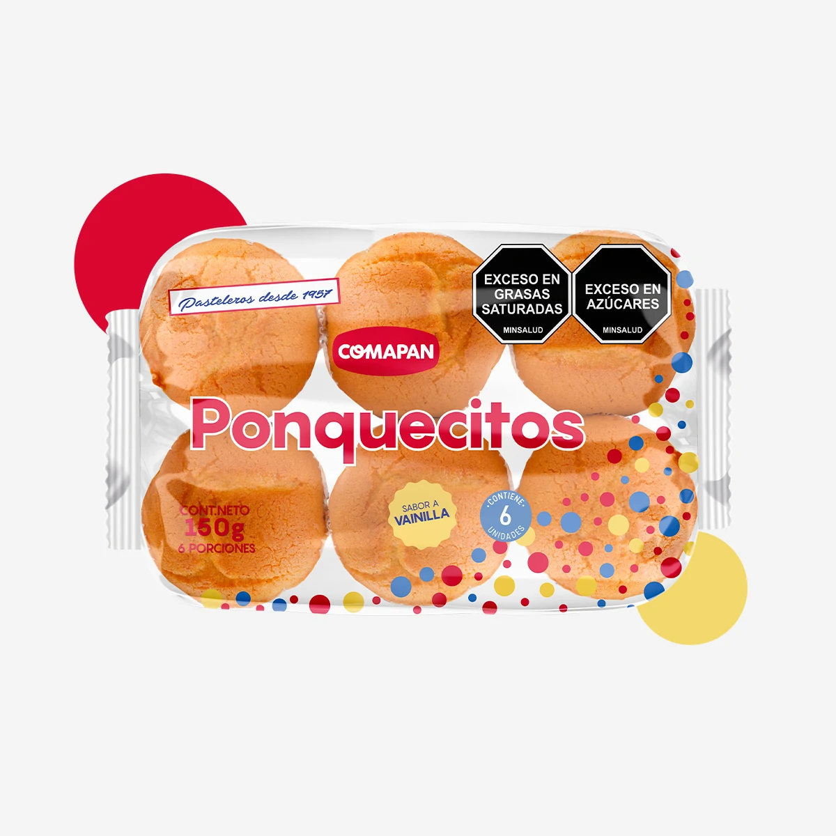 PONQUECITOS  COMAPAN PAQUETE X6