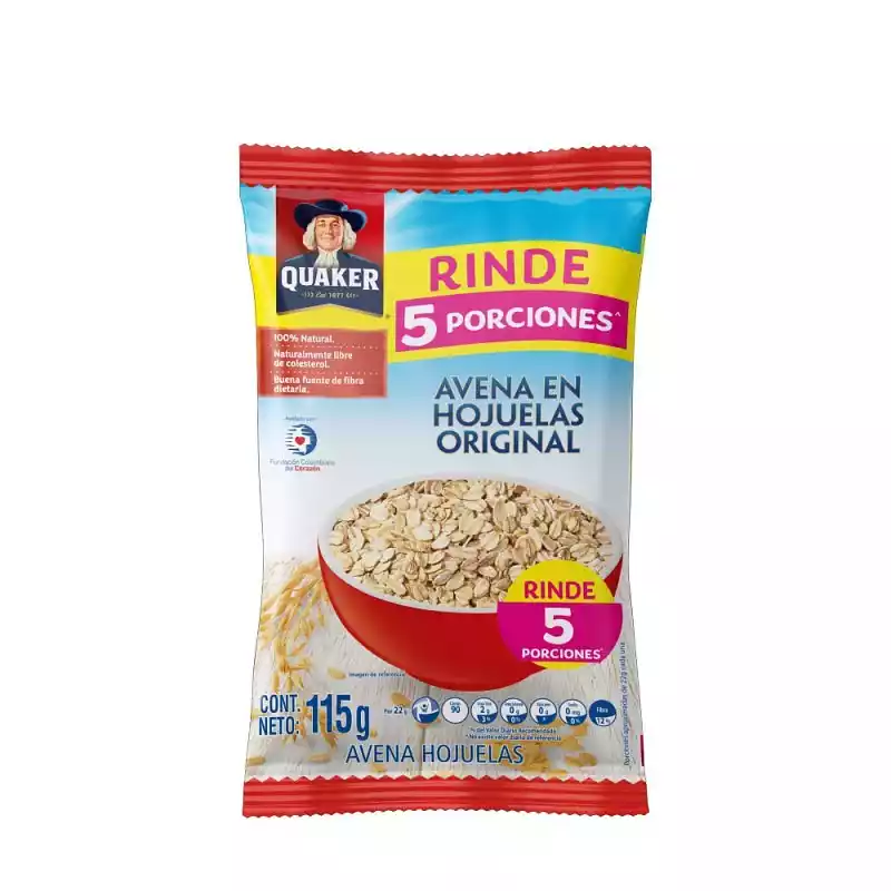 AVENA HOJUELAS QUAKER 115G