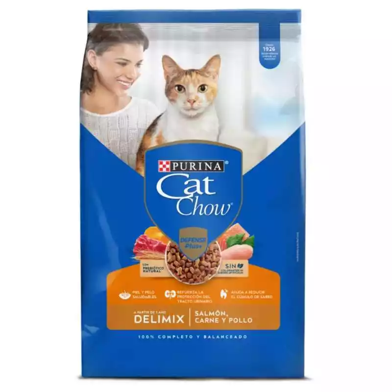 PURINA CAT CHOW SALMON CARNE Y POLLO PURINA 200G