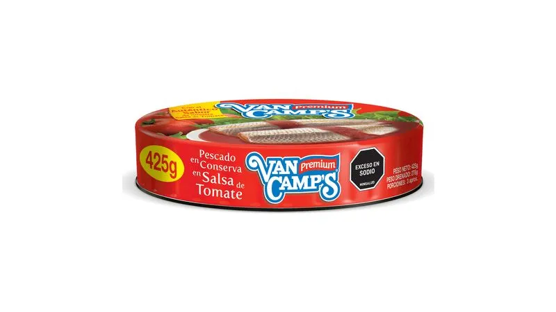 SARDINA OVAL EN SALSA TOMATE VAN CAMPS 425G