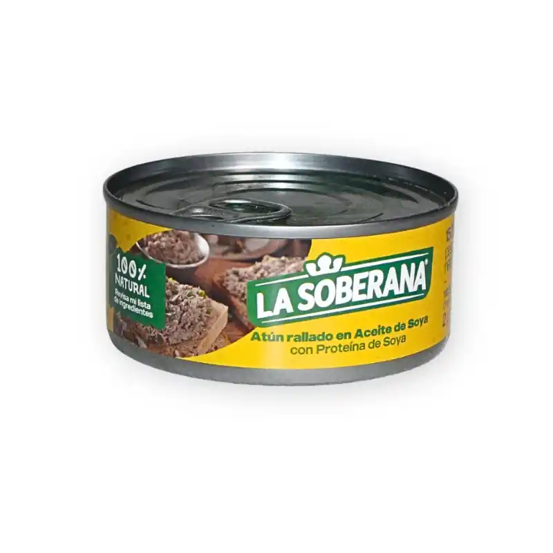 ATUN LA SOBERANA RALLADO  EN ACEITE DE SOYA
