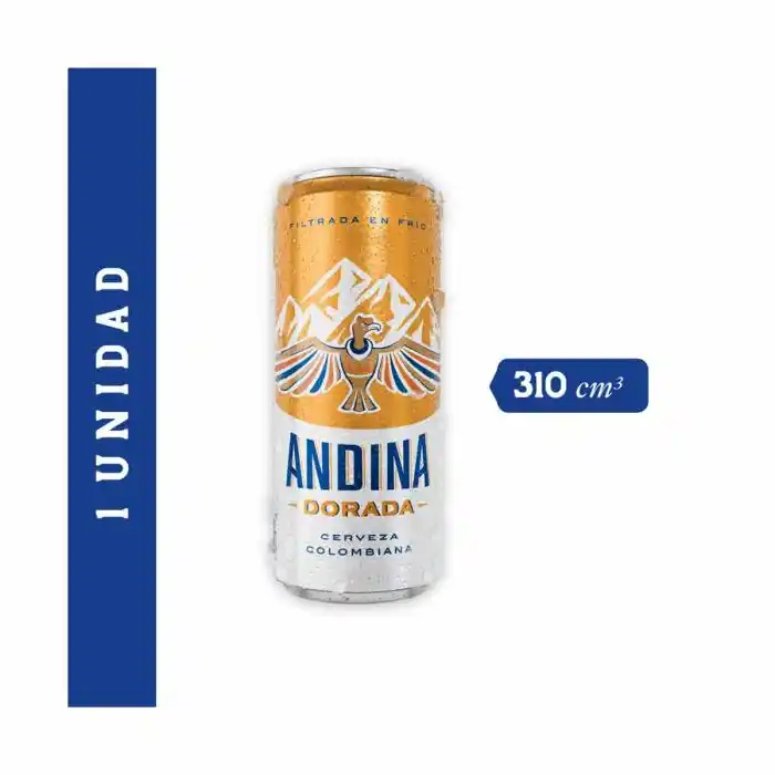 CERVEZA ANDINA DORADA LATA 310ML