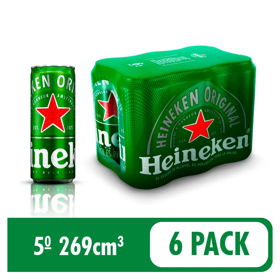 CERVEZA HEINIKEN LATA 269ML