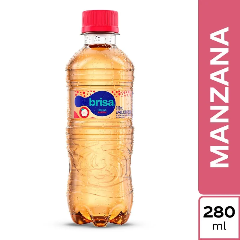 AGUA  BRISA CON GAS MANZANA 280ML