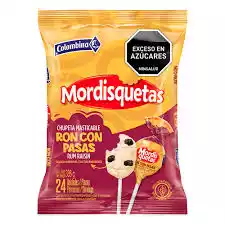 CHUPETA MORDISQUETA RON PASAS PAQUETE 24