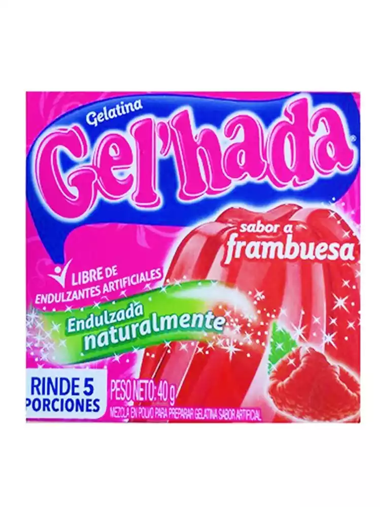 GELATINA  GELHADA FRAMBUESA   X40 GR