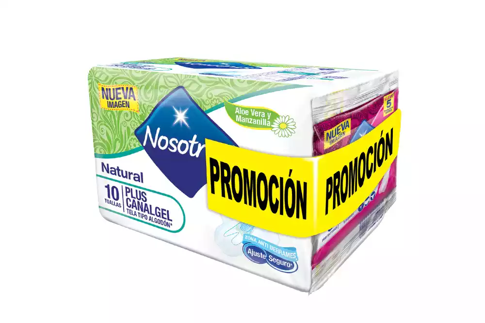 TOALLAS NOSOTRAS 10 UNID