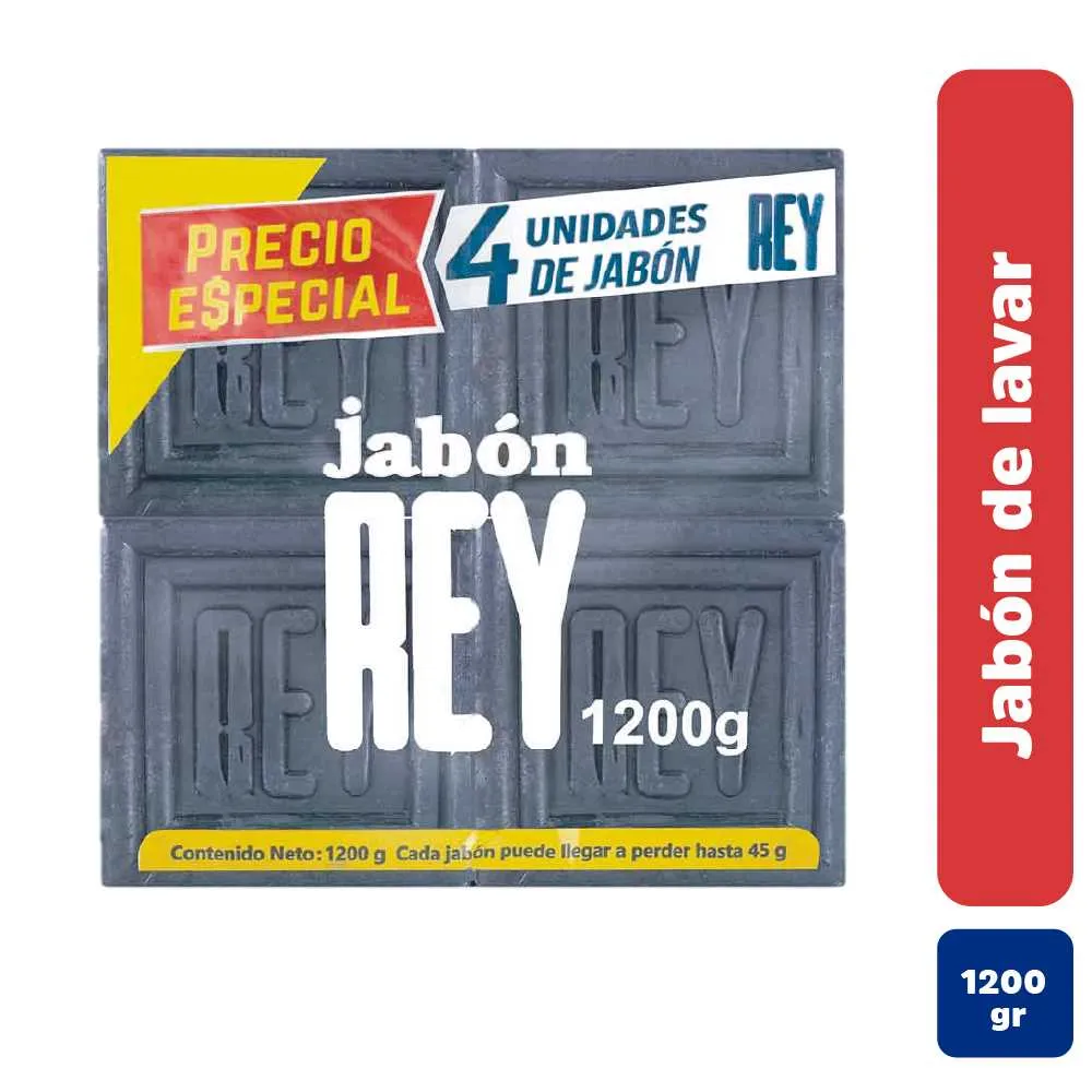 JABON REY POR 4 UND