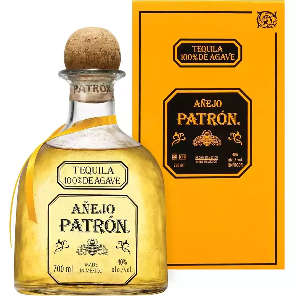 TEQUILA  PATRON AÑEJO 700 ML 100% AGAVE