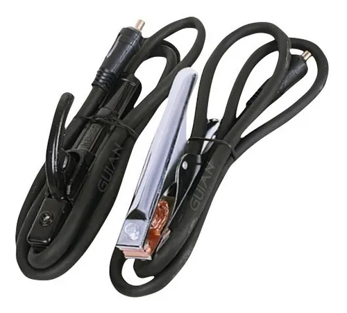 Kit de cables para soldador. ( Cables, elétrodo, piensa, portaelectrodo)