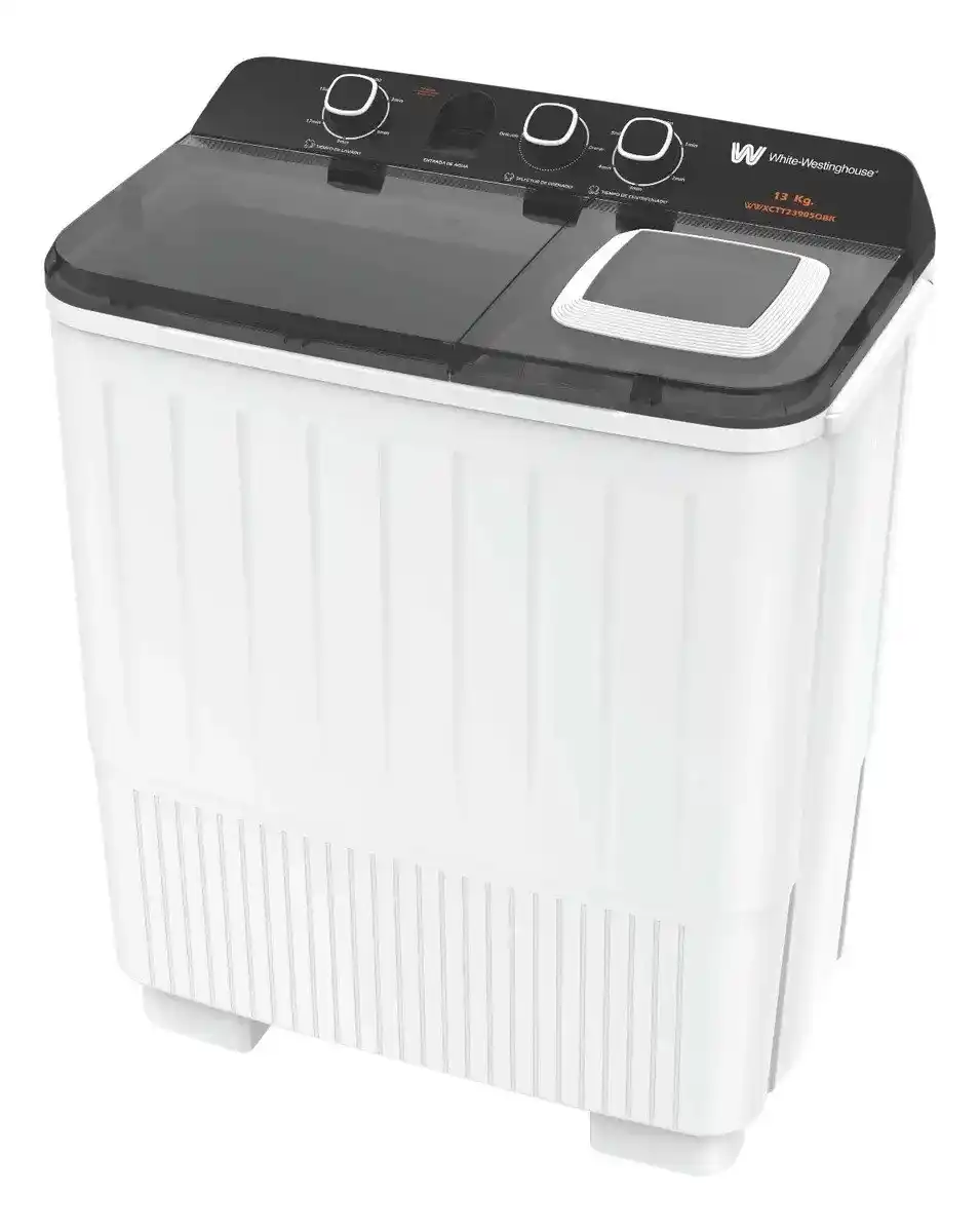 LAVADORA WHITE WESTINGHOUSE WWXCTT23905QBK 13KG 2  TIN BLANCA/GRIS