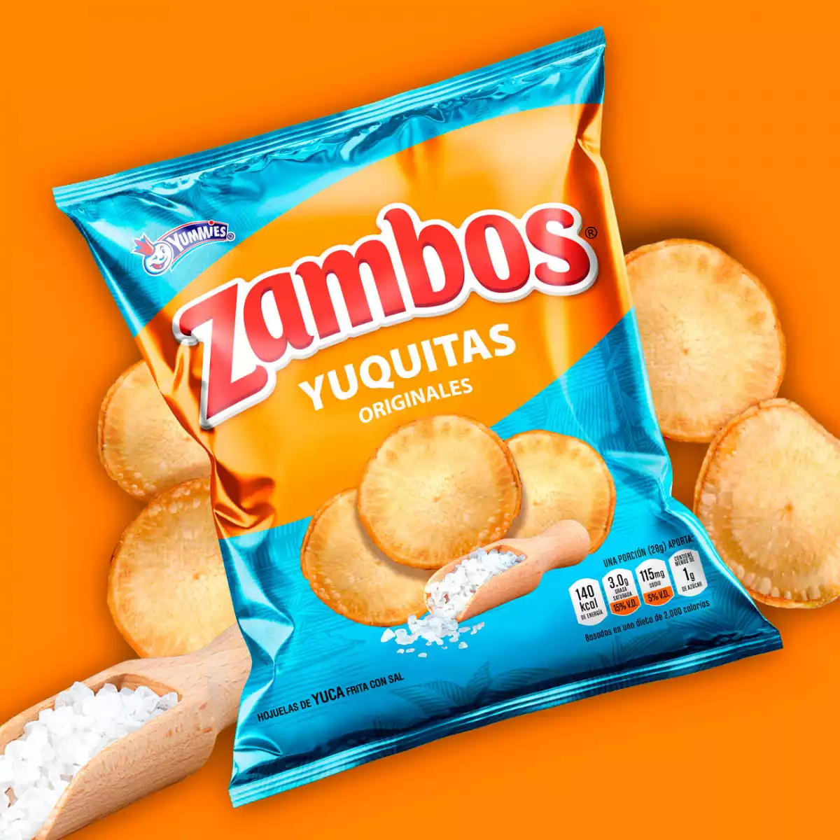 G. Zambos Yuquitas Original Con Sal Yummies 16g 1x60