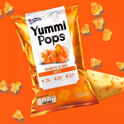 Yummi Pops Queso Yummies 30g 1x24U 2.5Q