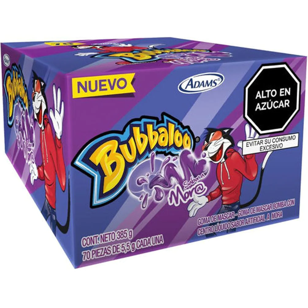 Chicles Bubbaloo Mora Morado 1Fx32CJSx70U