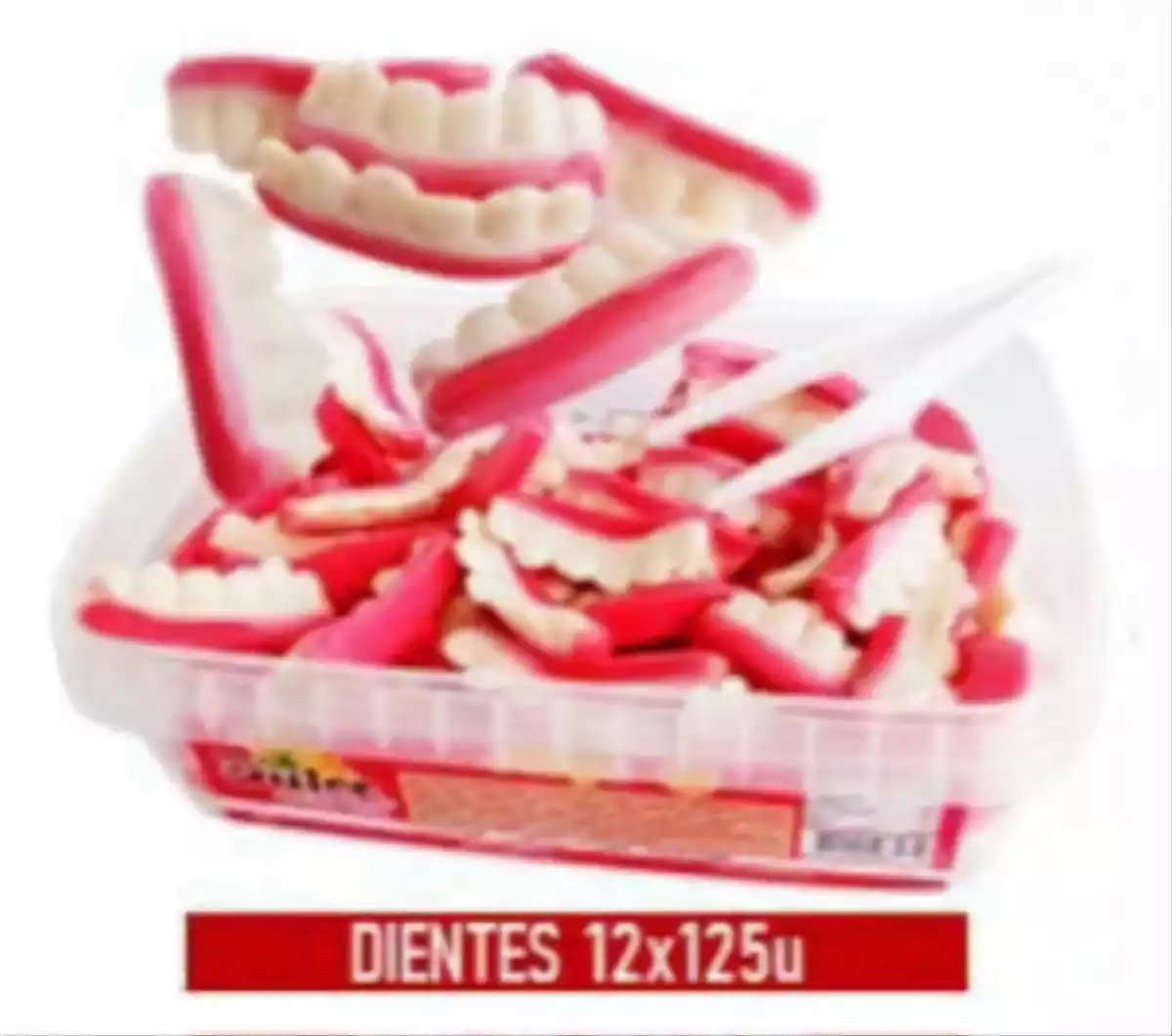 Gomita Dientes Bandeja Dulce Mania 1x12BNDx125U