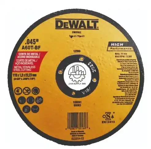 DISCO DE CORTE METAL 4 1/2 - DEWALT