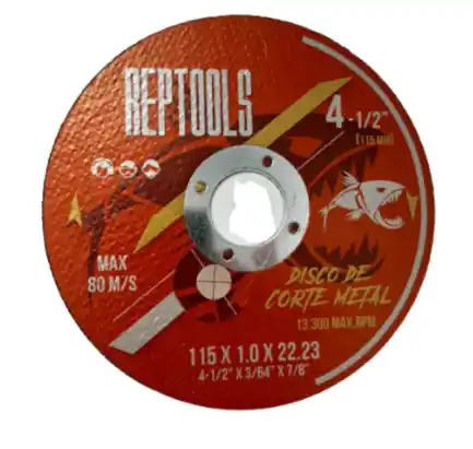 DISCO DE CORTE METAL 4 1/2 - REPTOOLS