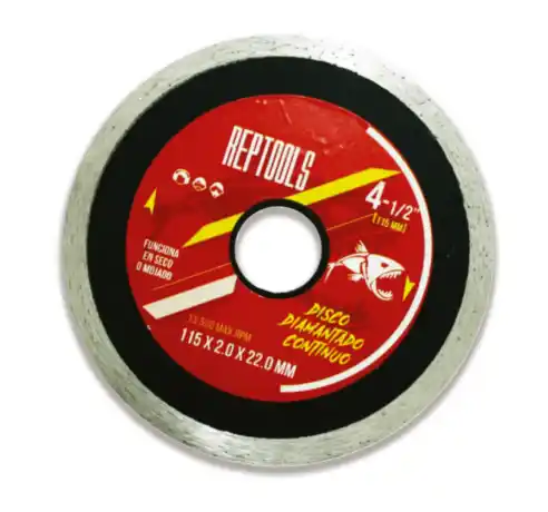 DISCO DIAMANTADO CONTINUO MURO 4 1/2 - REPTOOLS