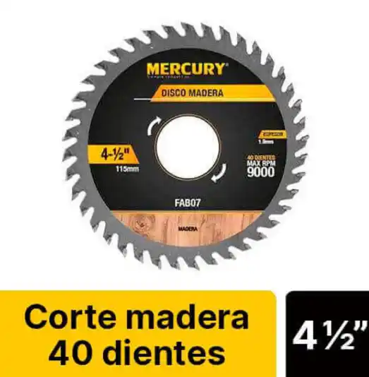 DISCO SIERRA 4 1/2 40D- MERCURI