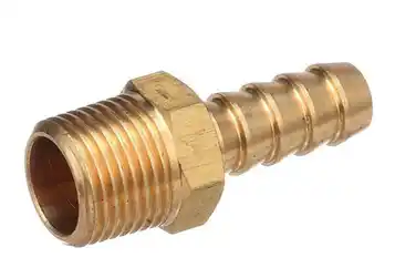 RACOR GAS MACHO 1/2 BRONCE