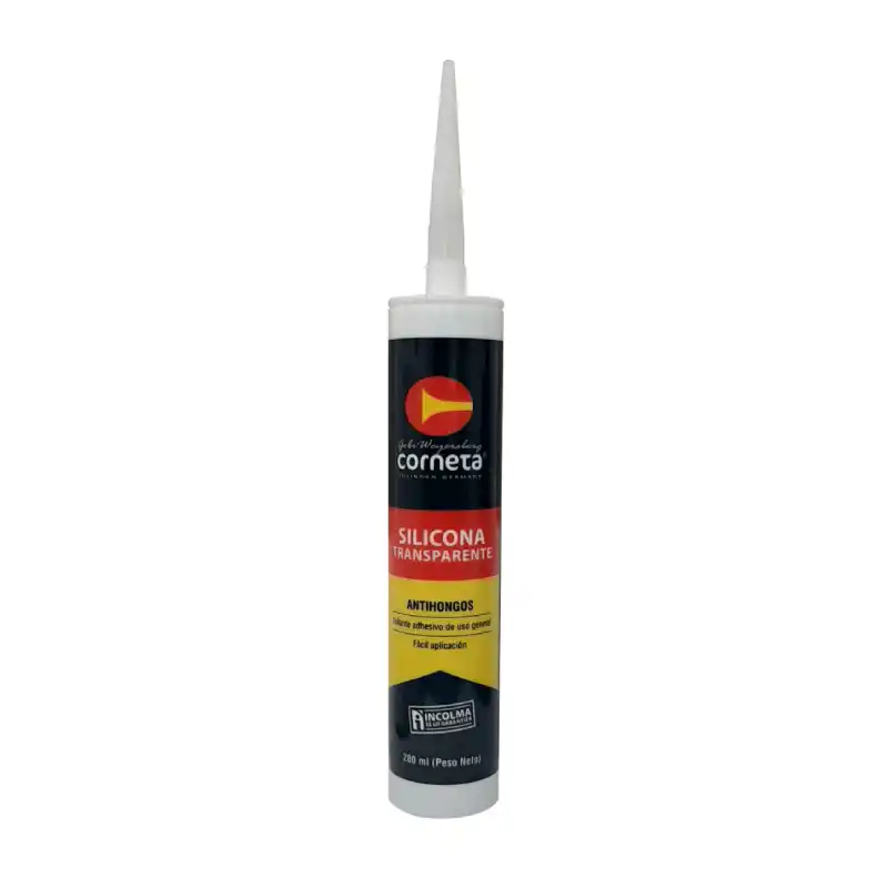 SILICONA TRANSPARANTE CORNETA 280 GRS