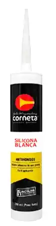 SILICONA BLANCA 280GR - CORNETA