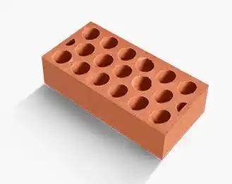 BLOQUE VITRIFICADO TIPO LADRILLO CON HUECOS