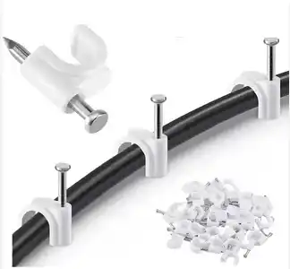 GRAPA PLASTICA CABLE DUPLEX