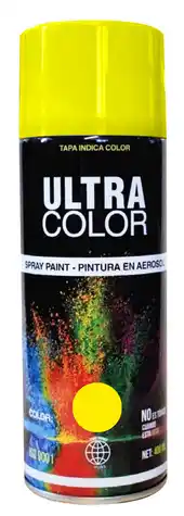 SPRAY DE PINTURA AMARILLO VIVO-ULTRA COLOR