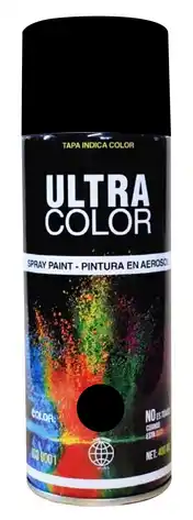 SPRAY DE PINTURA NEGRO BRILLANTE
