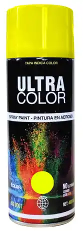 SPRAY DE PINTURA AMARILLO FLUORESCENTE- ULTRA COLOR