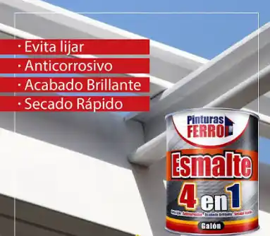ESMALTE 4 EN 1 FERRO NEGRO GALON