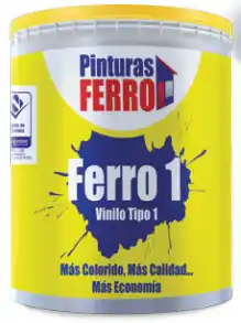 PINTURA VINILO FERRO BLANCA GALON TIPO 1