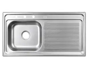 LAVAPLATOS ACERO INOXIDABLE 100x53 CM DERECHO-FERMETAL