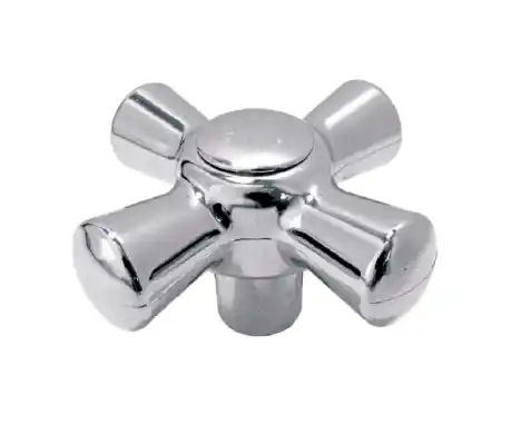 POMO DUCHA MANIJA CRUZ CUADRANTE CROMADO