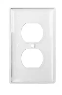 TAPA TOMACORRIENTE DOBLE PLASTICA